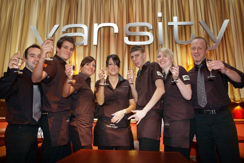 Staff were celebrating the reopening of Varsity in this photo from 2007.
