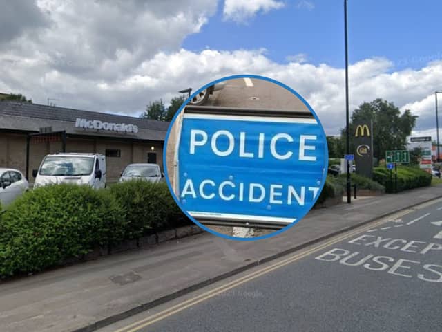 The collision took place on Penistone Road in Hillsborough, with police called in connection with the incident at 8.47am this morning (Friday, January 19, 2024)