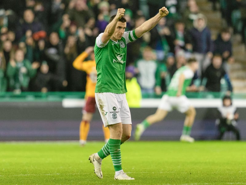 Club captain and veteran Hibee. The experienced defender sees his long association with the club come to an end with his contract expiring.