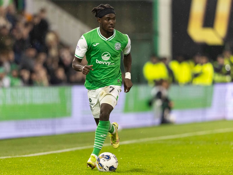 The fourth Hibs player in the top five is the French winger with a reported weekly wage of £5,000.