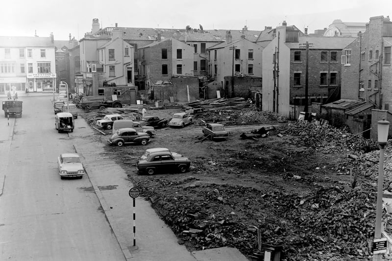 Demolition of properties in Winifred Street in Blackpool town centre in 1963