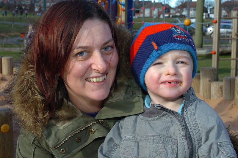 Claire Cowey with her son Sebastian. They had plenty to say on pancake fillings.