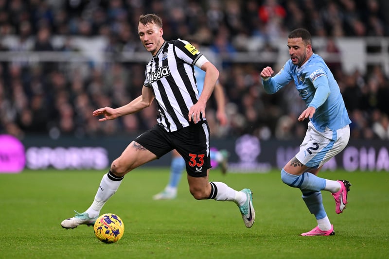 Newcastle may look to strengthen at left-back in the future, but that time is not now. Burn has been the most reliable option in that spot.