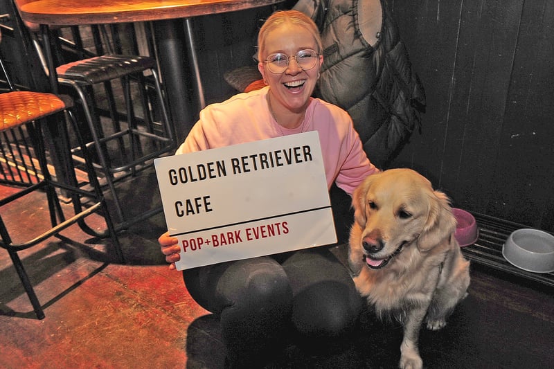 Olivia Main of Ripponden with her dog Betty.