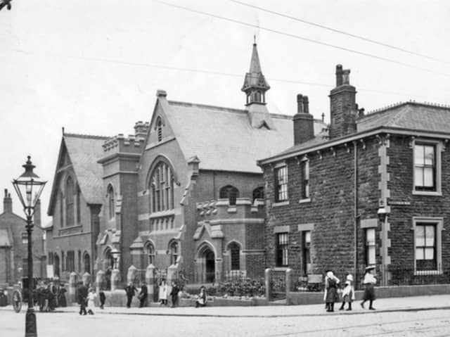 Methodist New Connexion Chapel, Sharrow Lane, at the junction of Wostenholme Road, pictured some time between 1900 and 1919