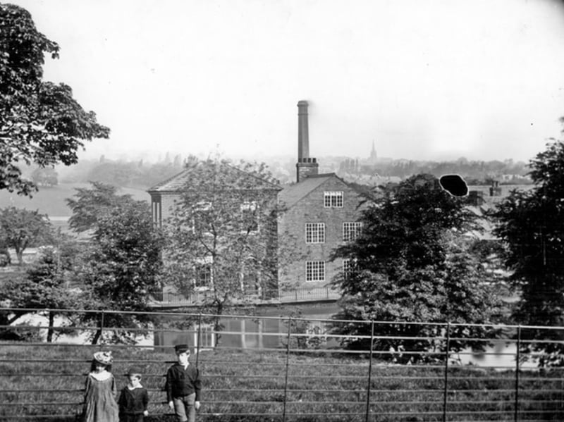 Sharrow Snuff Mill, Wilsons and Co, off Sharrow Vale Road, beside the River Porter, some time between 1900 and 1919
