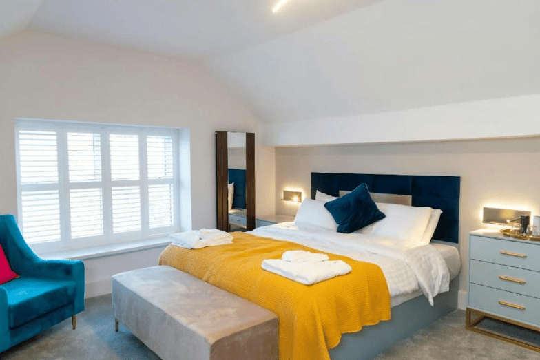 The bedrooms are modern, light and airy with stylish furniture.