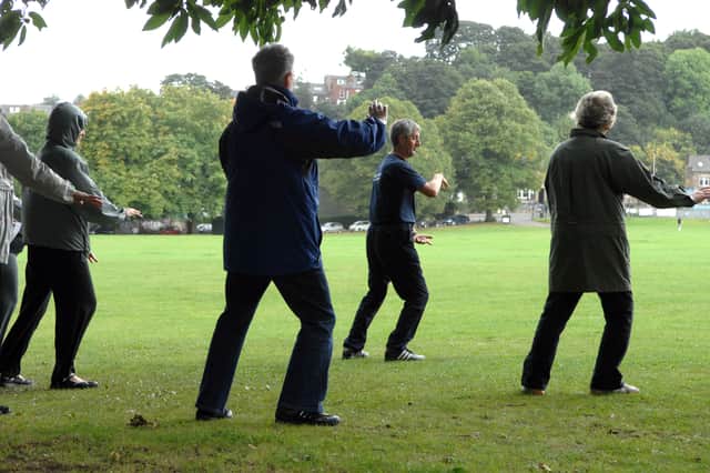 Open air Tai Chi session in Endcliffe Park