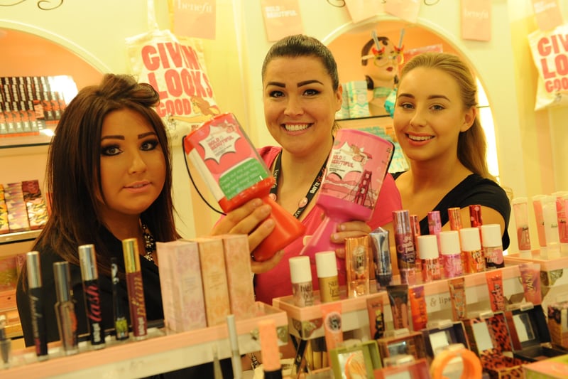Benefit staff  left to right, Gemma Walker, Rachael Done, and Lizzie Oliver were raising money for charity in 2015.