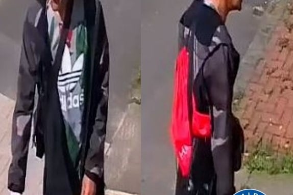 WMP statement: "Do you recognise this man?
We want to speak to him after an attempted burglary at a home in SmallHeath, Birmingham earlier this month. Just after 3.15pm on 16 August, a man made several attempts to enter a house on Saint Benedicts Rd. 
Failing to gain entry, he then threw a brick at the front door, causing damage, before leaving.
Think you can help? If so, call 101 or use Live Chat  quoting  20/714973/23."