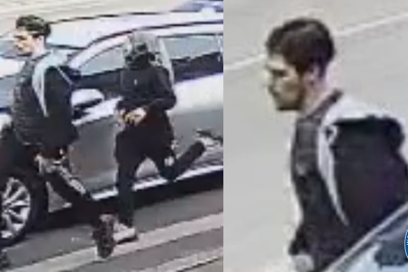 WMP statement: "Can you help us identify these two men?
We are wanting to speak with them after a teenager was robbed at the junction of Tyseley Lane and Warwick Road in Birmingham on 6 September at around 1pm.
The teenager's mobile phone and wallet was stolen."