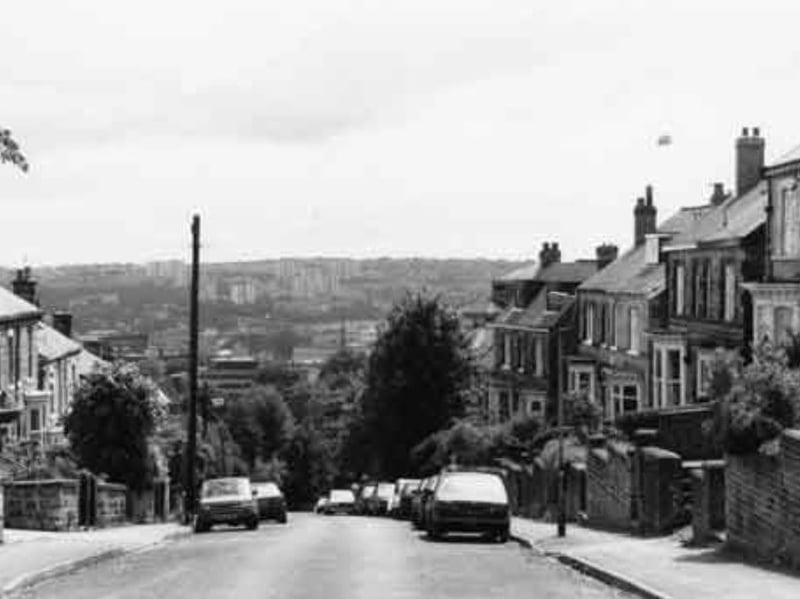 Conduit Road, Crookes, pictured in June 1991