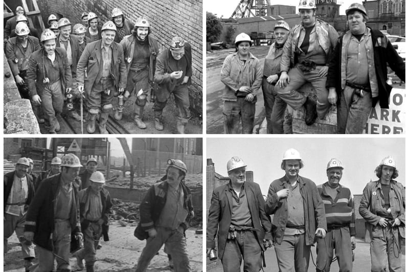 Miners on their final day at pits across the Wearside area.