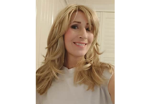 Author, actor and cancer survivor Victoria Knowles is auctioning the wig for her charity Breast Cancer Chat to support a London branch of The Wig Bank.