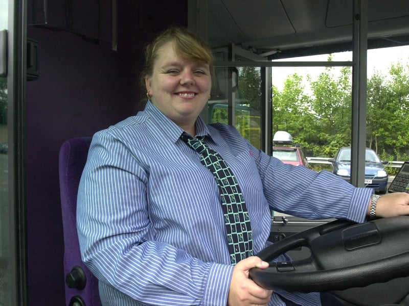 Bus driver Joanne Connolly at the Olive Grove bus depot in Sheffield
