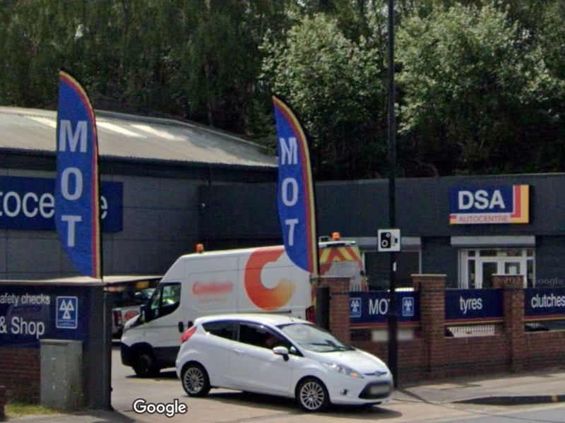 DSA Autocentre  on Sheffield Road was rated as 4.9, from a total of 578 reviews. Picture: Google