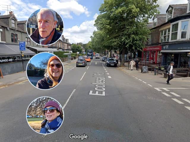 Residents reveal what sort of shops they want to see on Ecclesall Road, Sheffield. Main picture: Google. Insets: National World