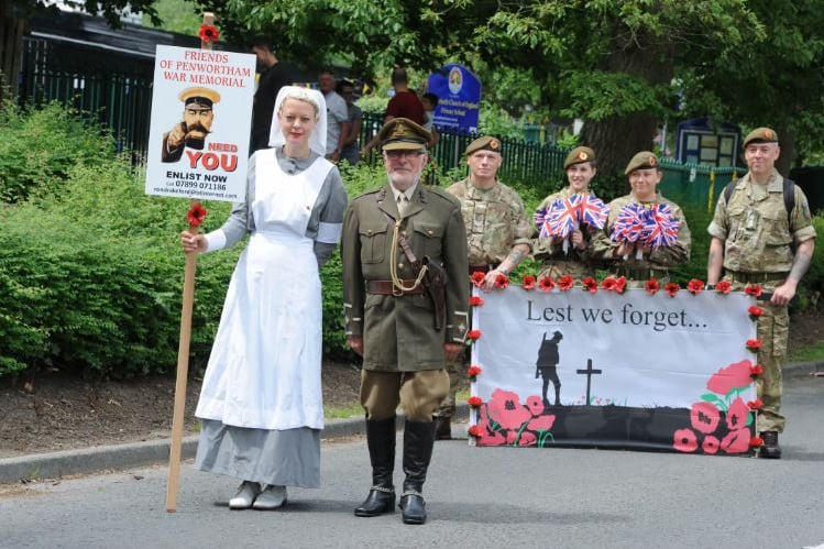 Friends of Penwortham War Memorial in the 2018 parade.
