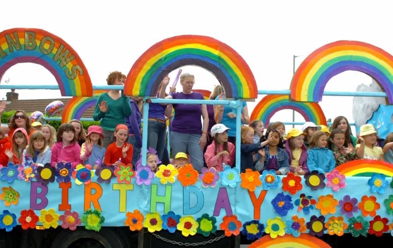 Riverside District Rainbows and Brownies in 2008.