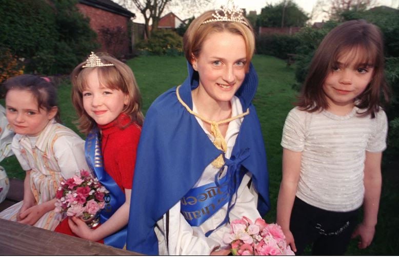 Penwortham Gala Queen Donna Dibble, 14, with attendents Chelsea Betts, 7, left, Sarah Webb, 7, and Sara Creeney, 9, the new princess.