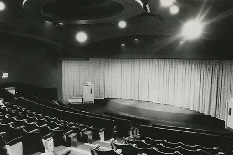 The interior of the Glasgow Film Theatre, 1976.