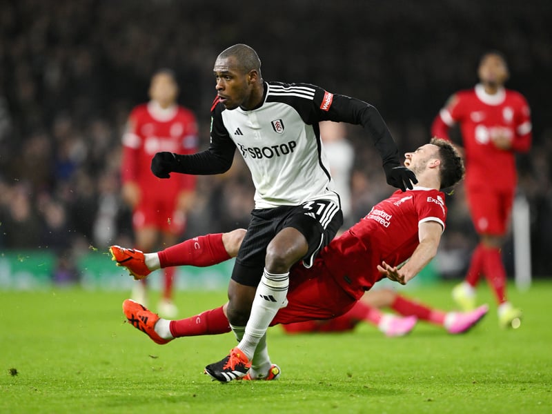 Nursing a hamstring problem picked up in the match with Everton.