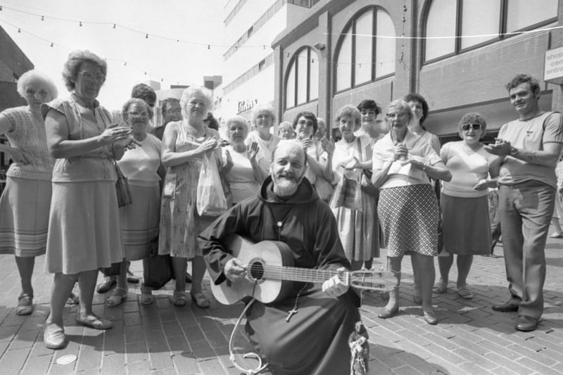 Father Francis may not find his way onto Top of the Pops. But the singing, guitar-strumming melodic monk was famous to thousands of needy people who were helped by his non-stop charity work