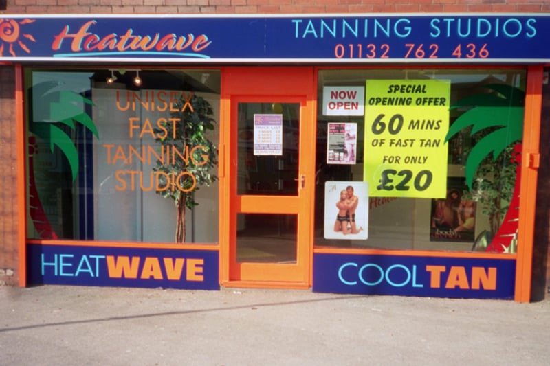 Did you top up your tan here back in the day? Heatwave tanning studios pictured in February 2001