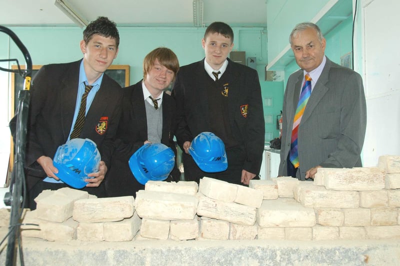 Farringdon School students Nathan Doran, Martin Gettins and Dalton Jackson were all being taken on by Mitie as apprentices in 2008.
Here they are with Mel Carr from Mitie.