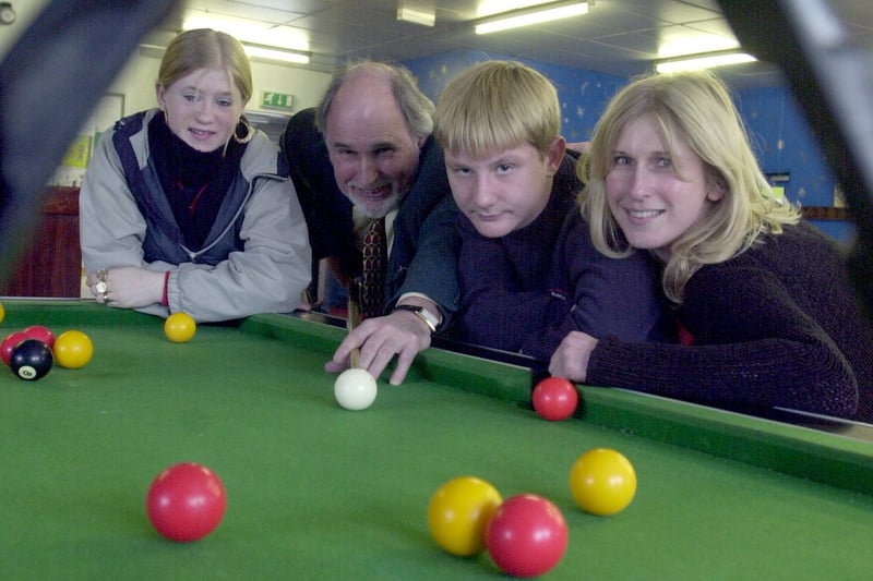 The launch of Middleton Youth Inclusion Programme at the William Gascoigne Youth Club on Acre Road in February 2001. Pictured, from left, are Louise Bray,  South Leeds Offenders Youth Manager Rick Amons, Paul Rodgers and Lisa Mincke  from Middleton Clinic.