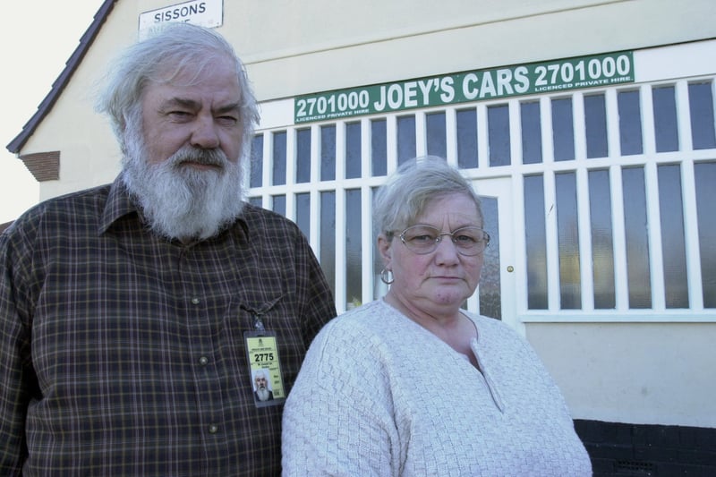 Did you book a taxi from Joey's Cars back in the day? Pictured are owners Joseph and Helen Smales in February 2001.