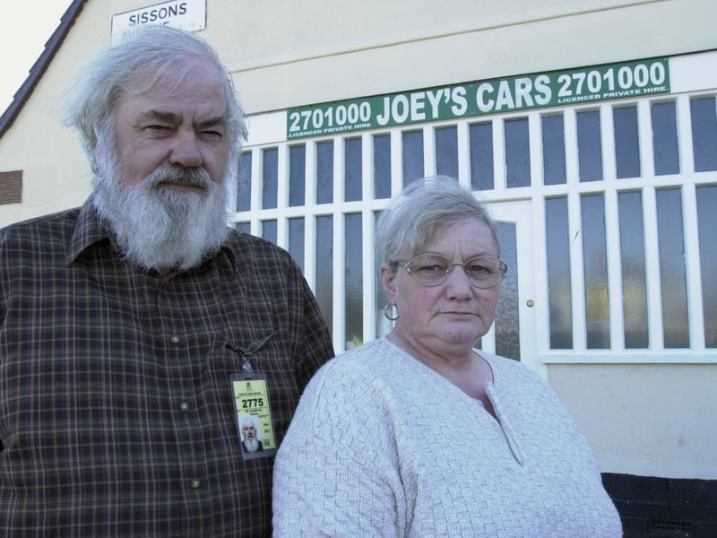 Did you book a taxi from Joey's Cars back in the day? Pictured are owners Joseph and Helen Smales in February 2001.