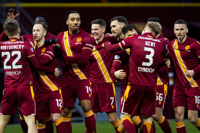 The Well have odds of 10/1 to finish bottom of the Premiership. The Fir Park side are ahead of St Johnstone on goal difference only at present. 