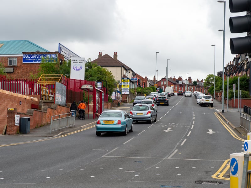 In Harehills South, just 105 postcodes have access to green space within 900 metres.