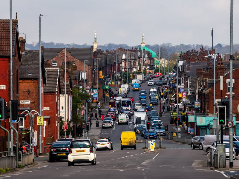 Harehills North had an average household income of £27,500