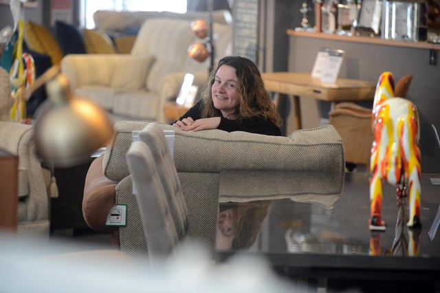 Harrison and Brown in Holmeside stocks a wide range of furniture and decor and prides itself in its service. It also houses local cafe Crumb On In. Pictured here is owner Mandy Brown.
