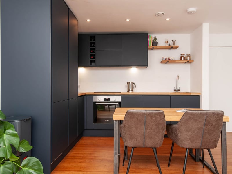 The modern style of the apartment is evident from the moment you enter. (Photo courtesy of Redbrik)