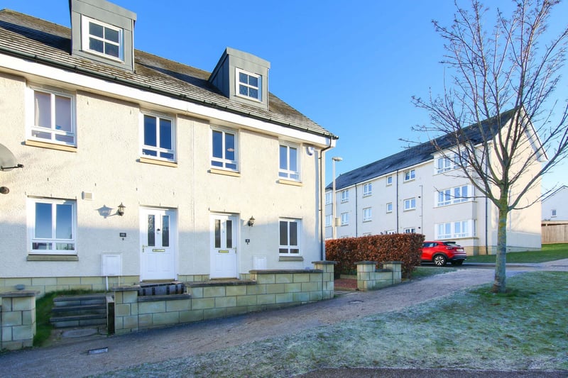 The modern four-bedroom end of terrace townhouse is situated in Dalkeith.