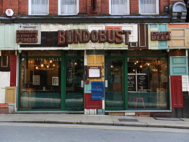 Bundobust, located in Mill Hill near Leeds train station, has a rating of 4.6 stars from 3,117 Google reviews. A customer at this Indian street food restaurant said: "Absolutely fantastic! The food was just outstanding, every dish surprising in its own way. I don’t go often to vegetarian restaurants but I was SO glad we did this time. Literally every bite was a little party in your mouth. And the staff was just so nice and easy-going, loved it!!"
