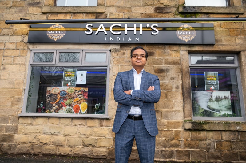 Sachi's Indian opened in Main Street, Burley in Wharfedale, last year. The restaurant used to operate in Ilkley but was forced to close due to rising costs. Pictured is Sachchidananda Samanta, the owner of Sachi's. 