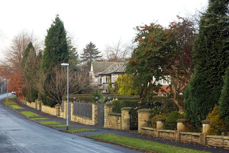 Alwoodley topped the list with an average household income of £63,800