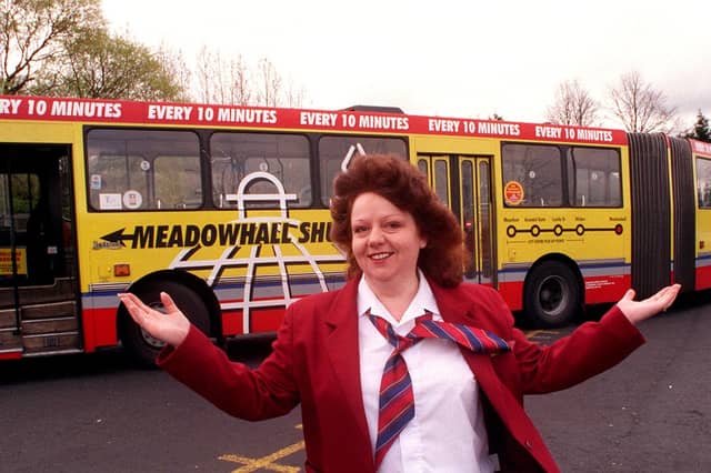 Bendibus driver Karen Shelton at the Mainline garage on Greenland Road