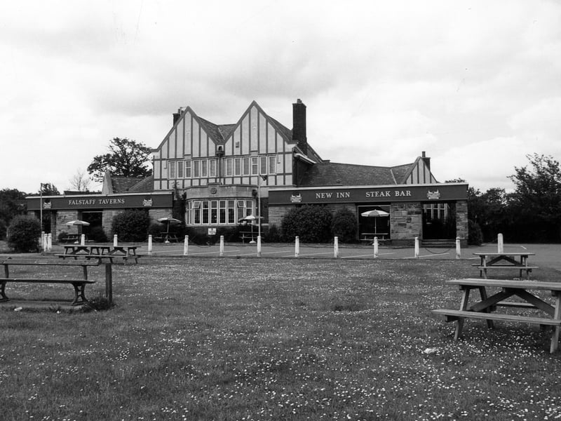 The New Inn steak bar and public house, owned by Falstaff Taverns, at the junction of Wetherby Road and Syke Lane. A large beer garden with picnic tables is situated at the front. There has been a New Inn on this site since around 1852, when farmer William Wrigglesworth was the innkeeper.
