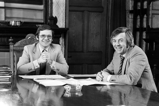 David and John Webb in the Dalmeny Hotel in St Annes. They were from St Annes Pier Company