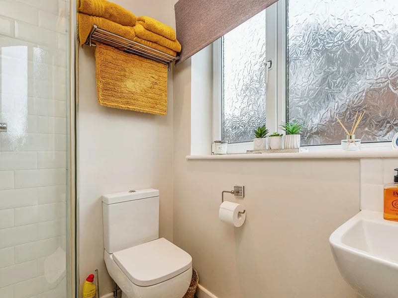 The house shower room is on the ground floor.