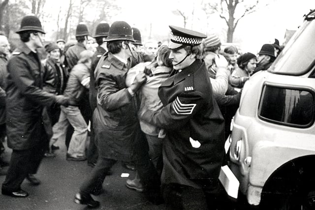 Flashback to the Winter of 1978 - the national bread strike. A clash between police and strikers at Cookson's Bakery where the men were demanding an extra £10 a week