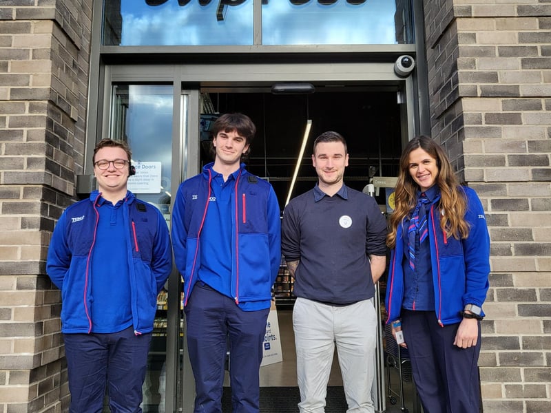 A new Tesco Express store opened on Wellington Street,  in Sheffield city centre, in January 2024. The shop is at the foot of the 14-storey Kangaroo Works apartment block beside the popular new Pound's Park playground.