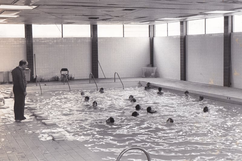 The junior pool at Leeds International Pool was earmarked for closure in September 1985. The pool was due to be covered with a sprung floor, for use by the Yorkshire Dance Centre, and schoolchildren who use the pool and will take their swimming classes at local sports centres. 