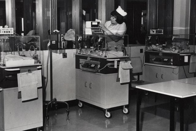 Blackpool Victoria Hospital baby care unit, May 1978
