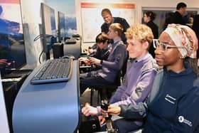Students and anyone curious can now feel what it's like to fly thanks to cutting-edge flight simulators at Magna Science Adventure Centre in Rotherham. Photos by Stewart Writtle.